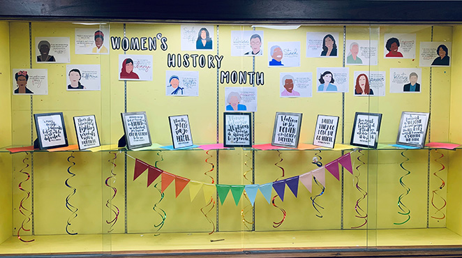 women's history month display